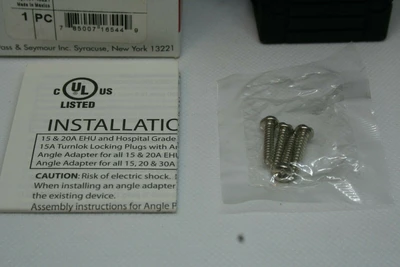 Pass & Seymour L20303-AN Turnlock Angle Adapter For 20/30A Plugs and Connectors