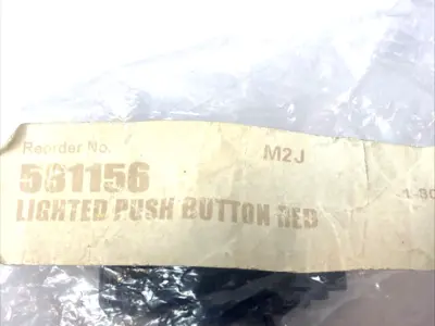 USED FREY MASCHINENBAU LIGHTED PUSH BUTTON, RED, STOP BUTTON M2F
