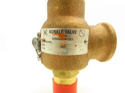 Kunkle 6010EDM01-KM Pressure Relief Valve 3/4"NPT 150PSIG 625 SCFM Bronze