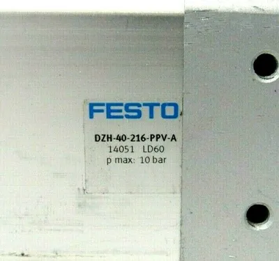 NEW FESTO DZH-40-216-PPV-A FLAT CYLINDER 14051 DZH40216PPVA