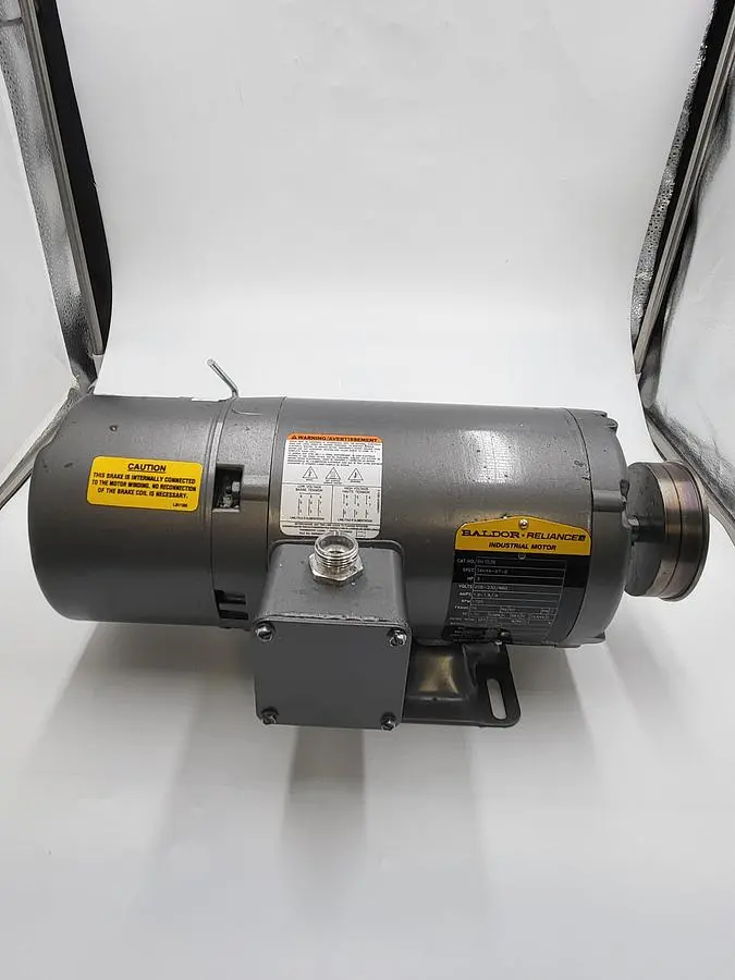 Used BALDOR BALDOR .5 HP 56 FRAME BW3538 & 104816101BP STEARNS 3FT LB NEMA2 BRAKE Motors (misc) | ND Industrial Surplus #1211372