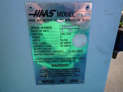 Used 1996 HAAS HL2H CNC Lathes Ohio US | HGR 24 #1176360