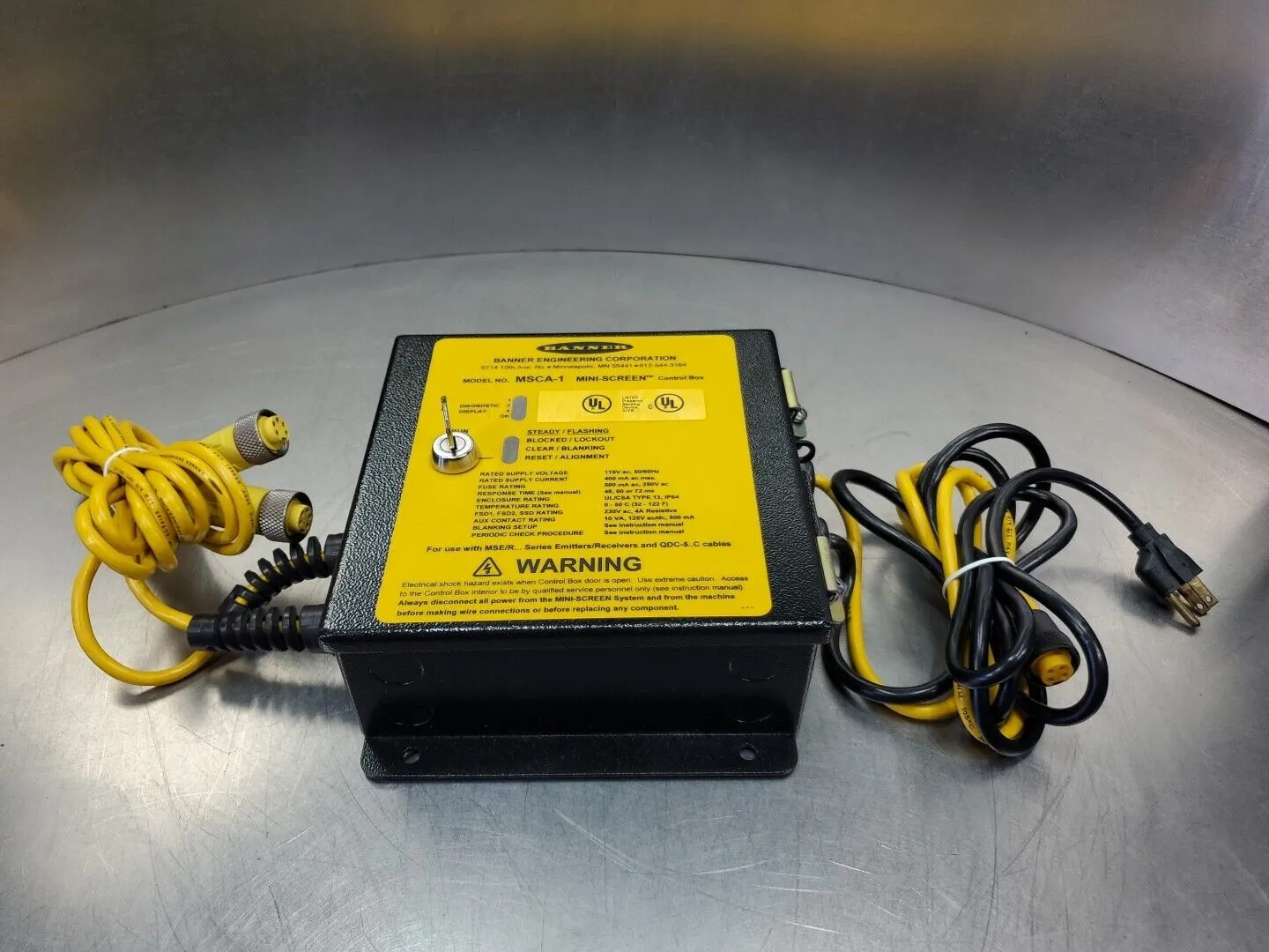 Banner MSCA-1 Mini-Screen Control Box. 5D-23