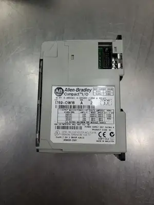 USED Allen-Bradley 1769-OW16 Ser A Rev 2 Compact I/O Module, 16 PT.