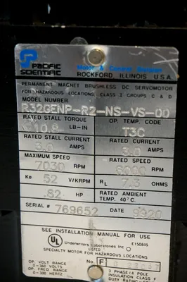 NEW PACIFIC SCIENTIFIC R32GENP-R2-NS-VS-00 SERVO MOTOR R32GENPR2NSVS00