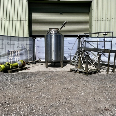 1,250L S/S Enclosed JKTD Vertical Contra Rotational Mixing Tank