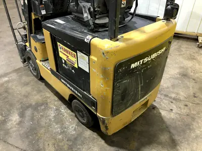 3500 LB MITSUBISHI MODEL FBC18N ELECTRIC FORKLIFT: STOCK 17435