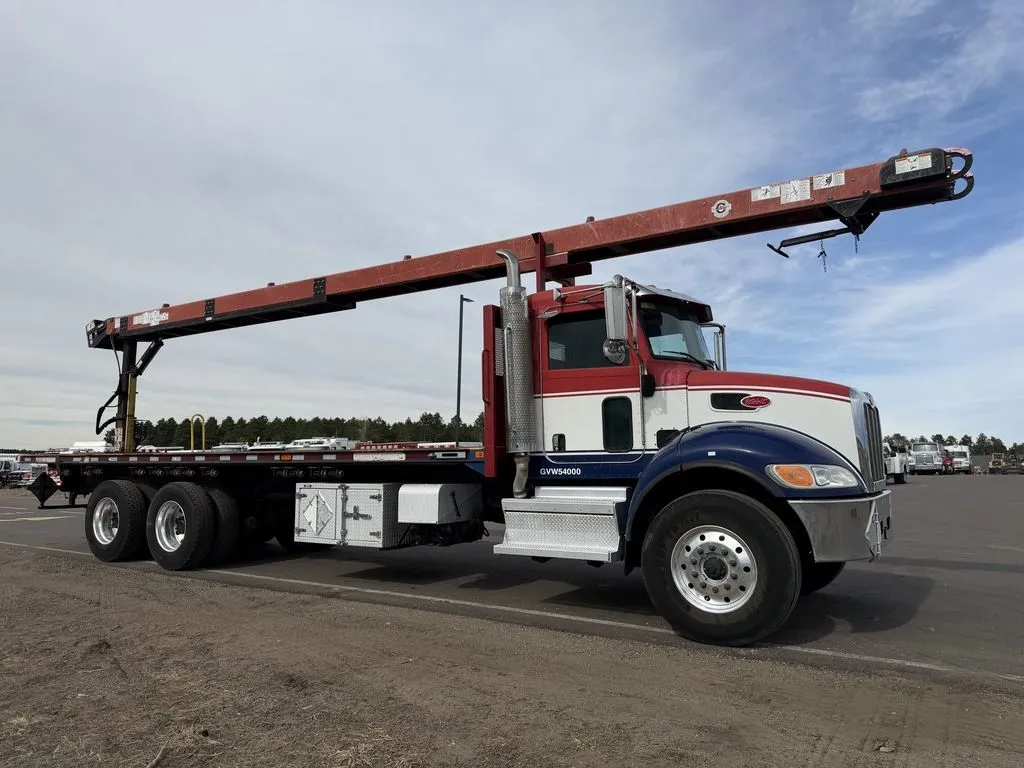 Used 2019 PETERBILT 348 CLEASBY SHINGLE LOADER Flatbed Trucks Minnesota US | Carco Truck & Equipment #1514025