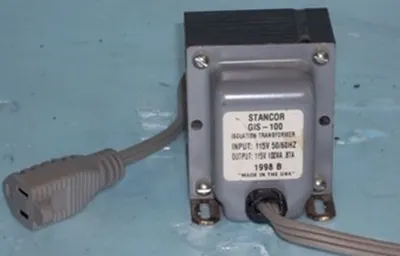 QTY. 1. STANCOR ISOLATION TRANSFORMER INPUT 115V 5...