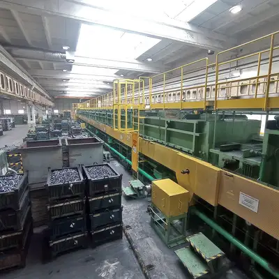 Unit for spheroidization of bearing rings A/SP-1200