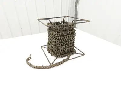 Peer 50R X100FT SP D-1 E2PIN Roller Chain #50 Riveted 25' Reel D-1 Attachment