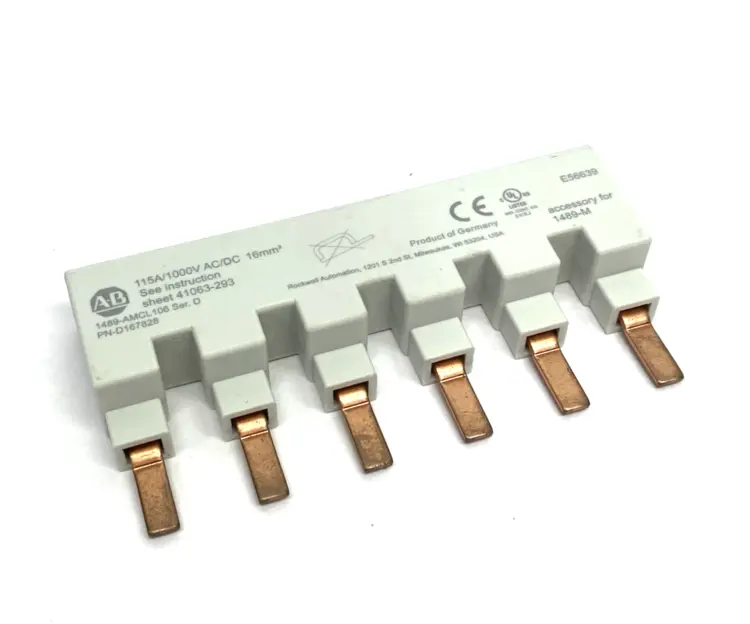 New | in-Stock Allen-Bradley Ser. D MCB Busbar Accessory, 6-Pins, 1-Phase Bus Bars & Plugs Michigan US | Maverick Industrial Sales #1390630