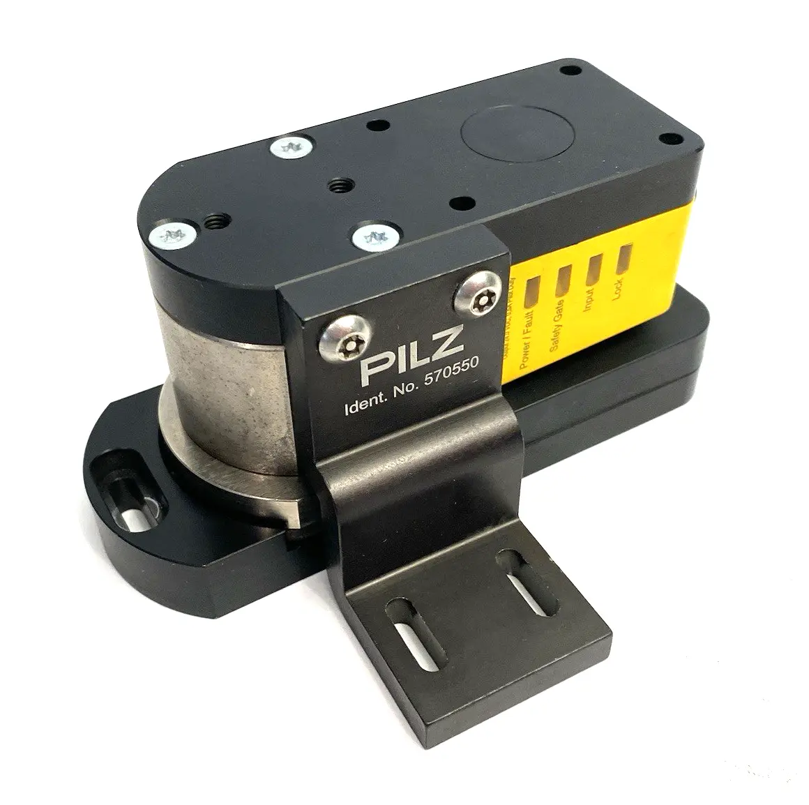 USED PILZ ELECTROMAGNETIC GUARD LOCKING SAFETY SWITCH W/ ACTUATOR PLATE
