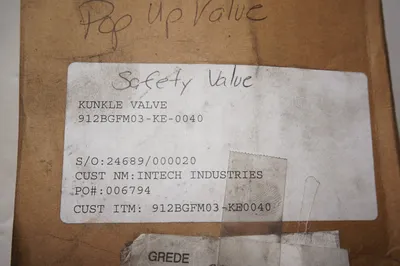 NEW KUNKLE 912BGFM03-KE-0040 VALVE