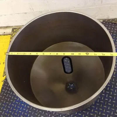 USED METAL FABRICATOR HOPPER976