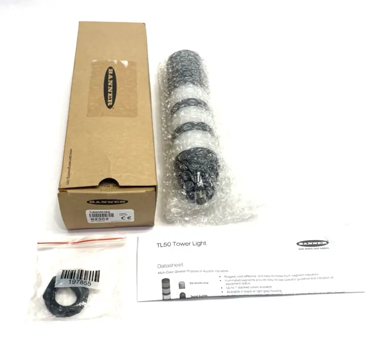 New | in-Stock Banner Engineering Core Series 50mm Omnidirectional Audible Alarm Tower 92302 Light Source Equipment Michigan US | Maverick Industrial Sales #1395157