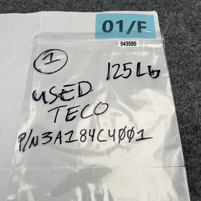 Used Teco 3A184C4001 A.C. Motors California US | Davliegogo LLC #1705351