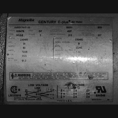 Century E-Plus 30 HP Motor