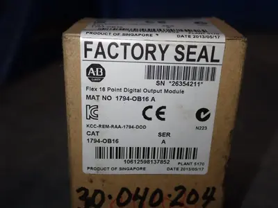 New | in-Stock ALLEN BRADLEY 1794OB16 Input / Output Modules | HGR 24 #733509