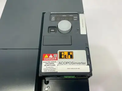 USED B&R INDUSTRIAL AUTOMATION ACOPOSINVERTER P66 W/ POWERLINK COMM. CARD