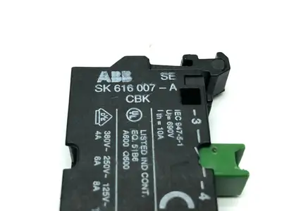 SK 616 007-A | ABB  Contact Block 380V 8A - Used