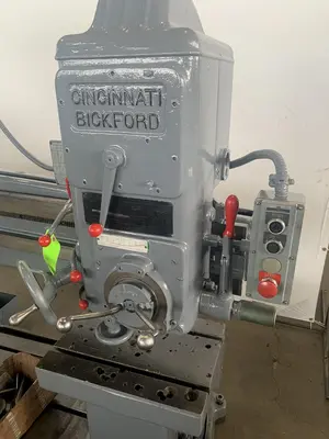 4' X 9" CINCINNATI-BICKFORD RADIAL ARM DRILL.STOCK # 0311023