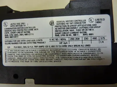 USED SIEMENS 3RV1021-0EA15