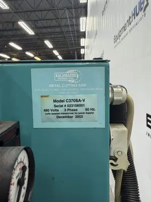 Used 2002 KMT KALAMAZOO C370SA-V Circular Cold Saws Georgia US | The Equipment Hub #1123345
