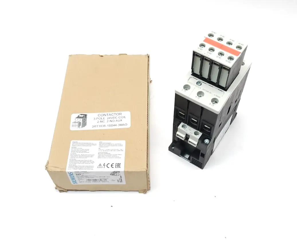 3RT1036-1BB44-3MA0 | Siemens  Contactor, 2NO 2NC 3-Pole, 24VDC Coil - New Other