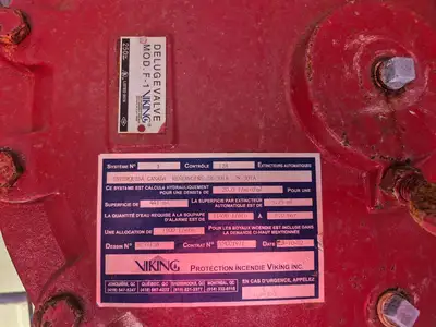 Containerized Foam Fire Suppression System w/ Deluge Valve, Potter Controls & Piping Manifold