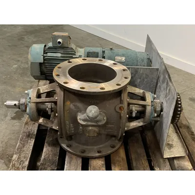 Used 10" Stainless Steel Flo-Tronics Rotary Airlock Feeder Valve