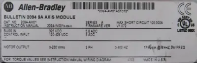 USED ALLEN BRADLEY 2094-AM01 KINTENIX 6000 SER. A 2094AM01 VER. V1.072