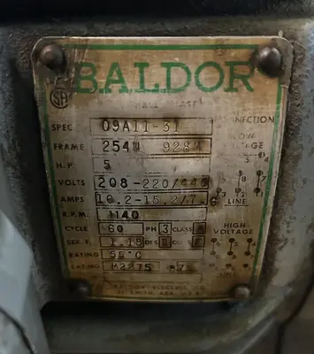 USED BALDOR M2275