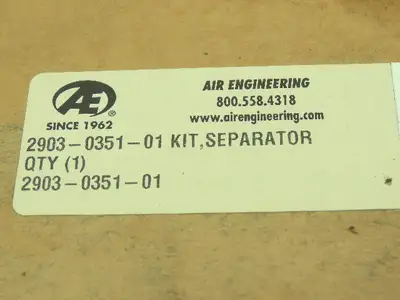 Air Engineering 2903-0351-01 Separator Kit 10"L 4-1/4"OD 1-3/16"ID Spin-On Bore