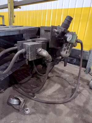 13' x 1/4" AMADA MODEL #M-4065 MECHANICAL POWER SQUARING SHEAR, FRONT GUAGING, CONVEYOR & STACKER: STOCK #19272