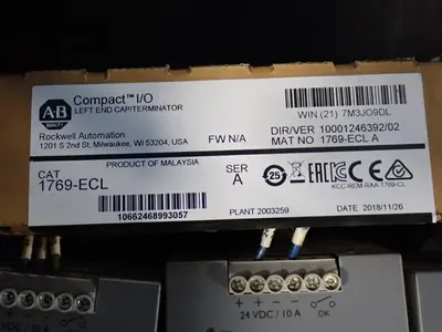 Power Supply, Left End Cap/terminator & Ethernet Box
