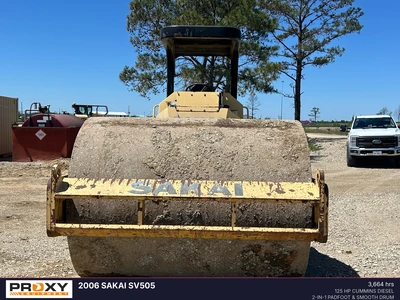 Used 2006 SAKAI SV505 Single Drum Rollers Texas US | Proxy Equipment #1384959