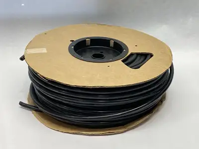 USED PARKER PNEUMATIC NYLON TUBING BLACK 3/8" OD 250FT LENGTH