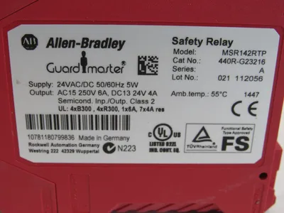 ALLEN BRADLEY MSR142RTP SAFETY RELAY 440R-G23216 NEW, SURPLUS