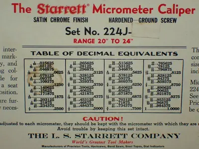 USED STARRETT 224J