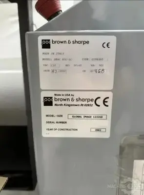 USED 2002 BROWN & SHARPE GLOBAL IMAGE 12.22.10