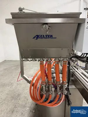 Used Accutek Accutek Inline Piston Filler, Model AVF4-16 Liquid Fillers Ohio US | Federal Equipment Company #1337957