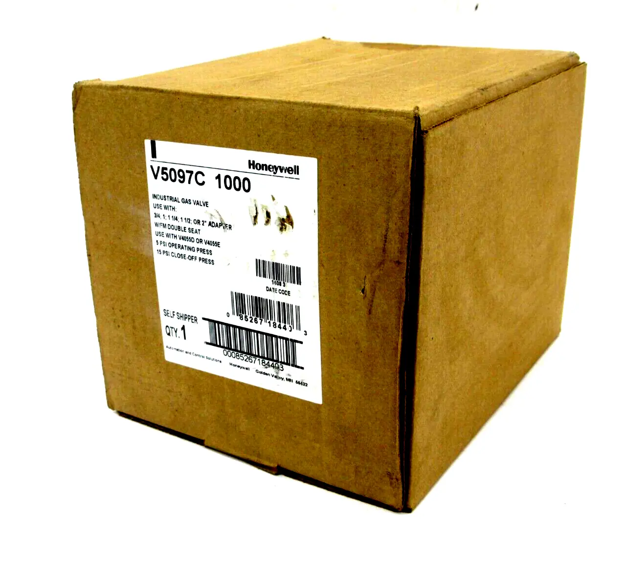 NEW HONEYWELL V5097C-1000 INDSTRIAL GAS VALVE V5097C1000