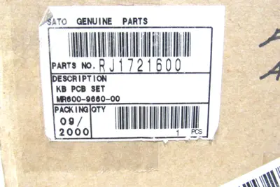 NEW SATO RJ1721600 OPERATOR PANEL CL608
