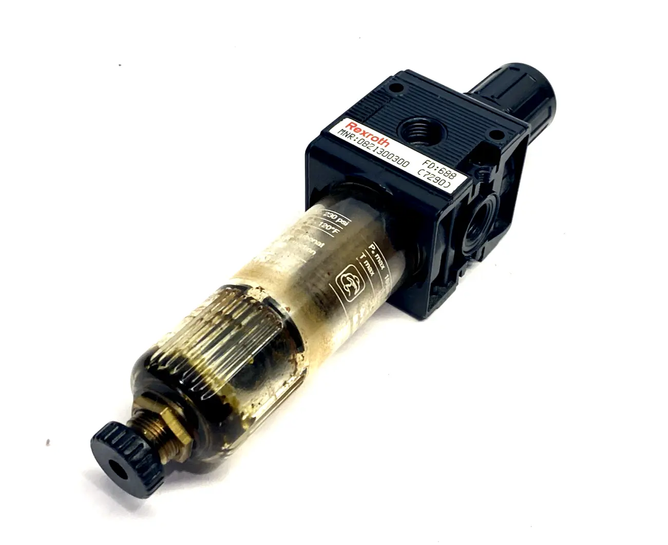 0821300300 | Bosch Rexroth  Pneumatic Filter Pressure Regulator G 1/4 - Used