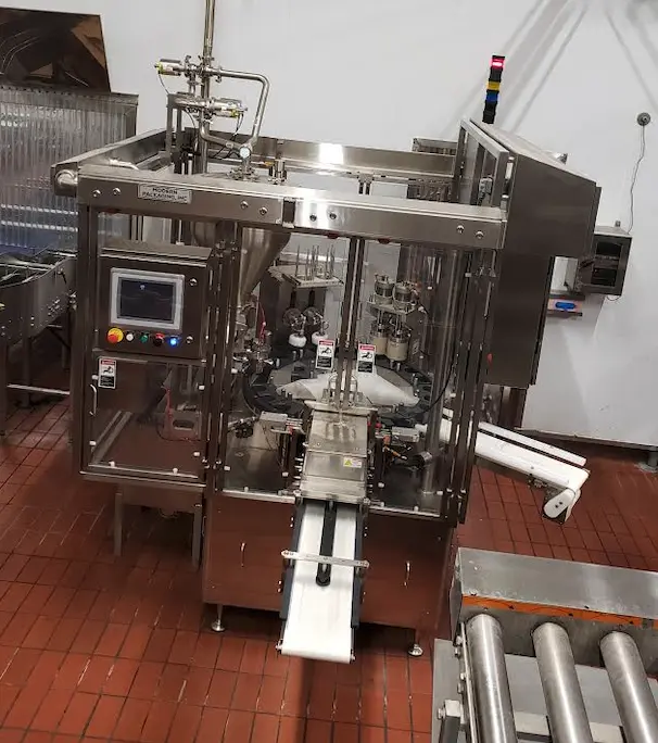 Used 2018 Modern Packaging Inc DR Rotary Filling and Sealer Cup Fillers Illinois US | M&M Equipment Corp. #1145047