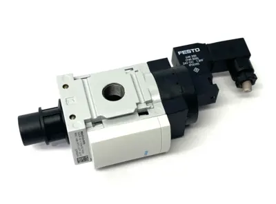 USED FESTO ON/OFF VALVE 1/4" PORTS, 3/2-WAY, CLOSED 542578