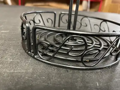 Used Falcon Restaurant Supply Used Winco WBKH-6R, Round Condiment Table Caddy, 6-1/4", Black Wire Smallwares Illinois US | Falcon Restaurant Supply #1376060