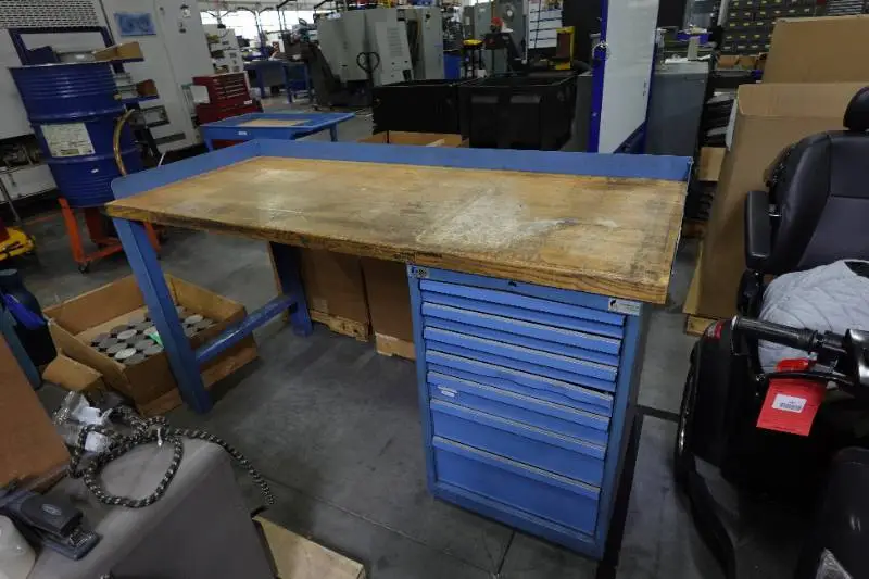 Commercial Work Bench with Tool Storage Box