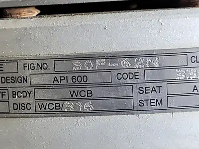 USED WILLIAMS VALVE CORPORATION 30F-62N